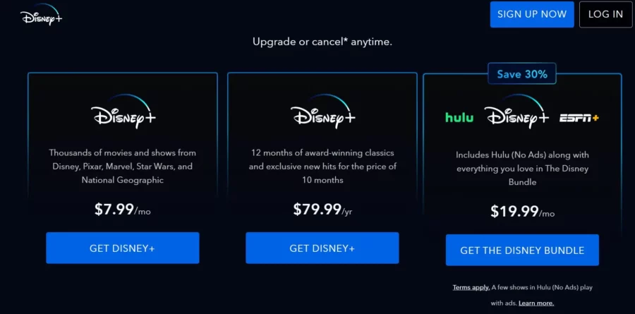 Disney+ Disney+ Pricing