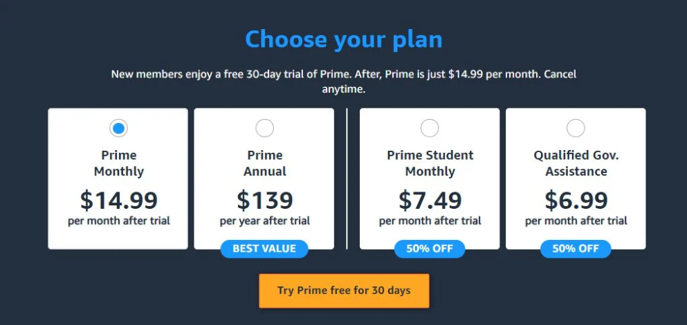 Amazon Prime vs Netflix Prime Pricing