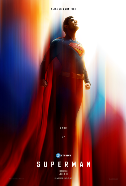 The poster for Superman 2025